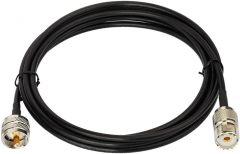 Bingfu UHF PL259 Male to SO239 Female RG58 Antenna Extension Coax Jumper Cable 2m 6.5 feet for Vehicle CB Radio Ham Radio Two Way Radio Amateur Radio Walkie Talkie Marine VHF Radio