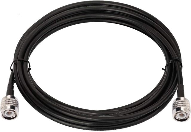 Bingfu RTK Survey GPS Antenna Extension Cable TNC Male to TNC Male RG58 Coax Jumper Cable 5m 16.5 feet for Trimble Leica Sokkia GNSS RTK Survey Vehicle Marine Boat GPS Navigation Receiver