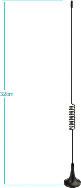 Bingfu Dual Band 978MHz 1090MHz 5dBi Magnetic Base SMA Male MCX Antenna (2-Pack) for Aviation Dual Band 978MHz 1090MHz ADS-B Receiver RTL SDR Software Defined Radio USB Stick Dongle Tuner Receiver
