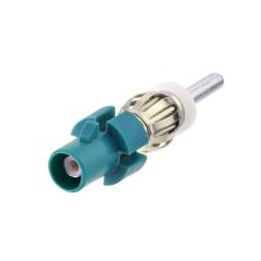 Bingfu Car Antenna Adapter Car Stereo FM AM Radio Antenna Adapter Connector,Fakra Z Male to DIN Plug Connector Converter for Car Stereo Audio HD Radio Head Unit CD Media Player Receiver