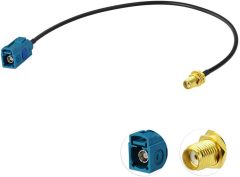 Bingfu Fakra Z Female to SMA Female Vehicle Antenna Adapter Cable 30cm 12 inch for Car Stereo Android Head Unit GPS Navigation FM AM Radio Sirius XM Satellite Radio 4G LTE Telematics Bluetooth Module