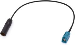 Bingfu Car Antenna Adapter Car Stereo FM AM Radio Antenna Adapter Fakra Z Female to DIN Socket Connector Cable 30cm 1 feet for Car Stereo Audio HD Radio Head Unit CD Media Player Receiver