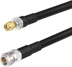 BINGFU Lora Antenna 3.3ft ALSR400 Ultra Low Loss RF Extention Cable - N Female to RP-SMA Male - with SMA Male Adapter Compatible with Helium HNT Bobcat Miner SyncroBit Gateway Sensecap Hotspot