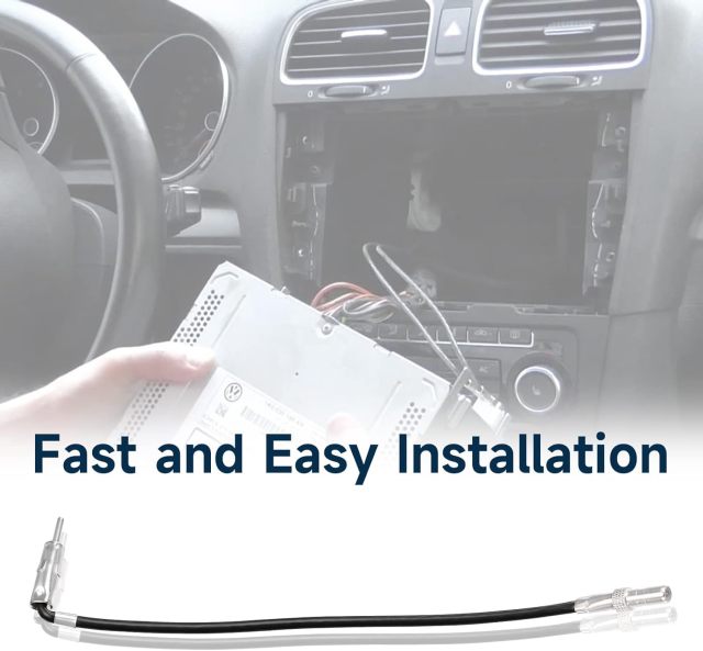 Bingfu Car Antenna Adapter for Select Chrysler Dodge Jeep Ford GM 2002-Up Aftermarket Stereo Radio Installation - Retain Factory Antenna ZA12