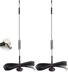 Bingfu 4G LTE 7dBi Magnetic Base MIMO TS9 Antenna (2-Pack) Compatible with Verizon AT&T T-Mobile Sprint 4G LTE Mobile Hotspot MiFi Router Cellular Mobile Broadband Modem USB Modem Dongle Adapter