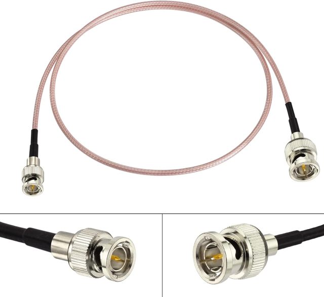 Bingfu 75 Ohm Vedio SDI Cable Mini BNC Male to BNC Male 2ft for HD 3G SDI Recorder Camera Monitor Converter Router Audio
