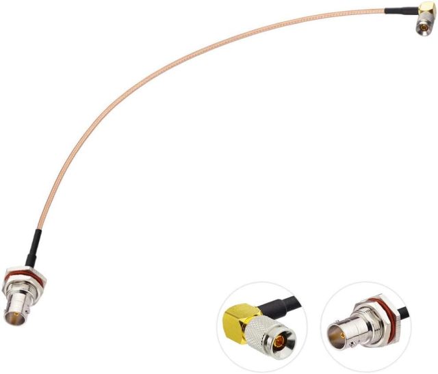 Bingfu DIN 1.0/2.3 Male Right Angle to BNC Female 75 Ohm SDI Cable 30cm 12 inch for HD SDI 3G SDI Vedio Recorder Camera Monitor Audio Gateway Hub Broadcast Router Frame Synchronizer Sync Converter