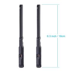 Bingfu Dual Band WiFi 2.4GHz 5GHz 5.8GHz 8dBi RP-SMA Male Antenna 15cm 6 inch U.FL IPX IPEX to RP-SMA Female Pigtail Cable 2-Pack for WiFi Router Wireless Mini PCI Express PCIE Network Card Adapter