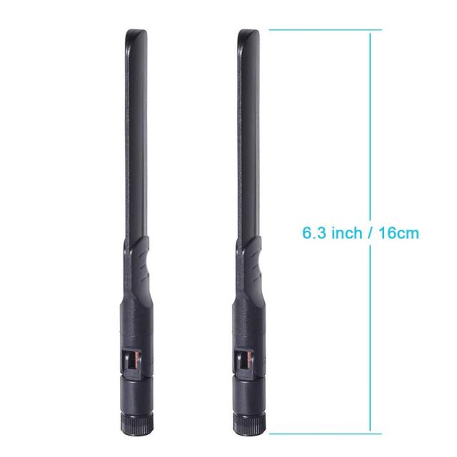 Bingfu Dual Band WiFi 2.4GHz 5GHz 5.8GHz 8dBi RP-SMA Male Antenna 15cm 6 inch U.FL IPX IPEX to RP-SMA Female Pigtail Cable 2-Pack for WiFi Router Wireless Mini PCI Express PCIE Network Card Adapter