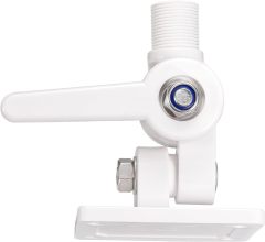 Bingfu VHF Marine GPS Antenna Mounting Kit Dual-axis Heavy-Duty Adjustable Base Fixed Mount Bracket for Boat
