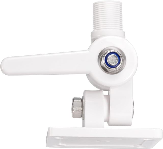 Bingfu VHF Marine GPS Antenna Mounting Kit Dual-axis Heavy-Duty Adjustable Base Fixed Mount Bracket for Boat