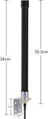 Bingfu Outdoor 4G LTE Mimo Cellular Antenna High Gain Long Range 6dBi SMA Antennas with 32.8ft Coaxial Cable for Spypoint Covert Tactacam Trail Game Cam Cell Phone Security Camera Router Modem Antenna