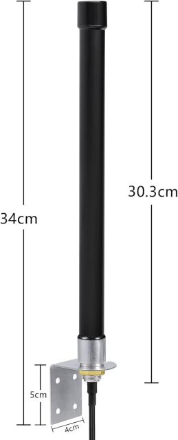 Bingfu Outdoor 4G LTE Mimo Cellular Antenna High Gain Long Range 6dBi SMA Antennas with 32.8ft Coaxial Cable for Spypoint Covert Tactacam Trail Game Cam Cell Phone Security Camera Router Modem Antenna