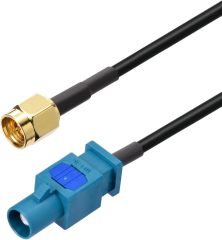 Bingfu Fakra Z Male to SMA Male Vehicle Antenna Adapter Cable 3.28ft for Car Stereo Android Head Unit GPS Navigation FM AM Radio Sirius XM Satellite Radio 4G LTE TEL Telematics Bluetooth Module