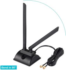 Bingfu 4G LTE Antenna Magnetic Base 6dBi 4G LTE MIMO SMA Male Antenna Compatible with 4G LTE Wireless CPE Router Cellular Gateway Industrial IoT Router MiFi Mobile Hotspot Modem USB Dongle Adapter