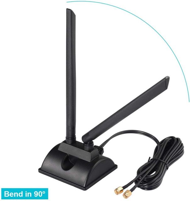 Bingfu 4G LTE Antenna Magnetic Base 6dBi 4G LTE MIMO SMA Male Antenna Compatible with 4G LTE Wireless CPE Router Cellular Gateway Industrial IoT Router MiFi Mobile Hotspot Modem USB Dongle Adapter