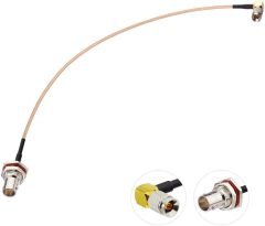 BINGFU DIN 1.0/2.3 Male Right Angle to BNC Female 75 Ohm SDI Cable 12 inch 2 -Pack for HD SDI 3G SDI Vedio Recorder Camera Monitor Audio Gateway Hub Broadcast Router Frame Synchronizer Sync Converter