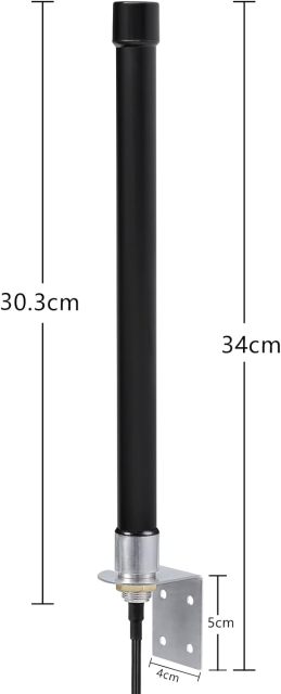 Bingfu Outdoor 4G LTE Mimo Cellular Antenna Wall Mounted High Gain Long Range 6dBi SMA Antennas for Spypoint Covert Tactacam Trail Game Cam Cell Phone Security Camera Router Modem Antennae Replacement