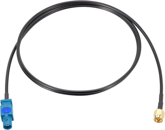Bingfu Fakra Z Male to SMA Male Vehicle Antenna Adapter Cable 3.28ft for Car Stereo Android Head Unit GPS Navigation FM AM Radio Sirius XM Satellite Radio 4G LTE TEL Telematics Bluetooth Module