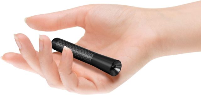 Bingfu Mini Car Antenna Roof Mount 3.2 inch Carbon Fiber Car Antenna Replacement Compatible with Toyota Honda Chevrolet Nissan Ford Jeep Subaru GMC