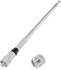 Bingfu Dual Band VHF UHF Ham Radio Antenna Handheld Amateur 136-174 400-470 MHz 5 Section Telescopic High Gain Antennas for  Wouxun Baofeng BF-F8HP UV-5R UV-82 BF-888S