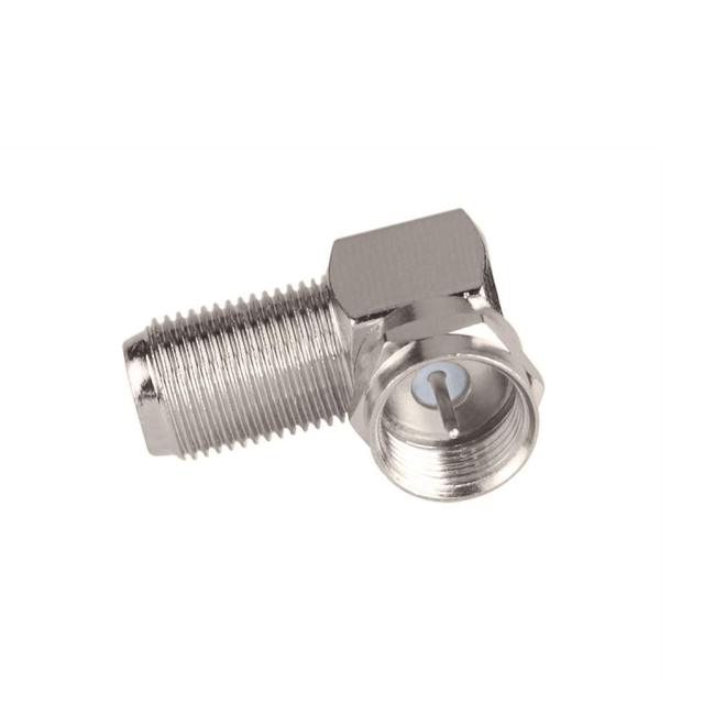 Bingfu F Type Male to Female Right Angle RG6 Coaxial Cable Connector Adapter (5-Pack) for Television TV Antenna CATV Digital Vedio Audio Coax Extension Cable