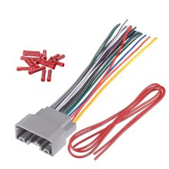 Bingfu Radio Wiring Harness for Select 2007-2021 Jeep Grand Cherokee Compass Chrysler Town Country Dodge KIA Ram Hyundai Vehicle Aftermarket Car Stereo Wire Adapter DB12 - Upgraded 22 Pin 20 Wires