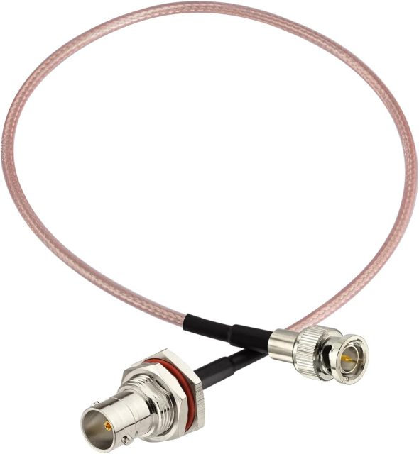 Bingfu Mini BNC Male to BNC Female Vedio SDI Cable 75 Ohm 12inch for HD 3G SDI Recorder Camera Monitor Converter Audio Router
