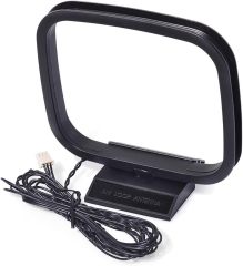 Bingfu AM Antenna 75 Ohm FM Dipole Antenna 3-Pin AM Loop Antenna for Sony HiFi Series Sharp Stereo System Indoor Digital HD Radio Bluetooth Stereo AV Receiver Audio Video Home Theater Receiver