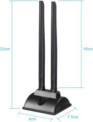 Bingfu 4G LTE Antenna Magnetic Base 6dBi 4G LTE MIMO SMA Male Antenna Compatible with 4G LTE Wireless CPE Router Cellular Gateway Industrial IoT Router MiFi Mobile Hotspot Modem USB Dongle Adapter