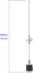 Bingfu Dual Band VHF UHF 136-174MHz 400-470MHz Mobile Radio NMO Antenna Vehicle Ham Radio NMO Mount Antenna for Car Truck Ham Radio Amateur Radio Mobile Radio Two Way Radio Marine VHF Radio