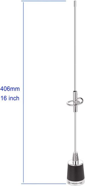 Bingfu Dual Band VHF UHF 136-174MHz 400-470MHz Mobile Radio NMO Antenna Vehicle Ham Radio NMO Mount Antenna for Car Truck Ham Radio Amateur Radio Mobile Radio Two Way Radio Marine VHF Radio