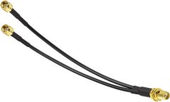 Bingfu 4g LTE Long Range Cellular Antenna Wall Mount - 9.84ft Cable - with SMA to Dual SMA Adater - Compatible with Spypoint Link Micro Covert Wildlife Hunting Game Cam Outdoor Mobile Security Camera