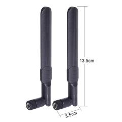Bingfu Dual Band WiFi 2.4GHz 5GHz 5.8GHz 8dBi RP-SMA Male Antenna 15cm 6 inch U.FL IPX IPEX to RP-SMA Female Pigtail Cable 2-Pack for WiFi Router Wireless Mini PCI Express PCIE Network Card Adapter