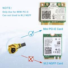 Bingfu Dual Band WiFi 2.4GHz 5GHz 5.8GHz 8dBi RP-SMA Male Antenna 15cm 6 inch U.FL IPX IPEX to RP-SMA Female Pigtail Cable 2-Pack for WiFi Router Wireless Mini PCI Express PCIE Network Card Adapter