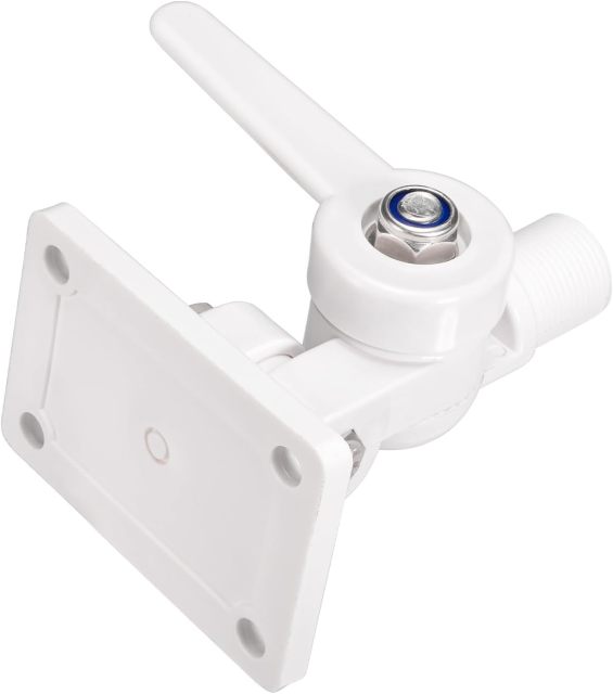 Bingfu VHF Marine GPS Antenna Mounting Kit Dual-axis Heavy-Duty Adjustable Base Fixed Mount Bracket for Boat
