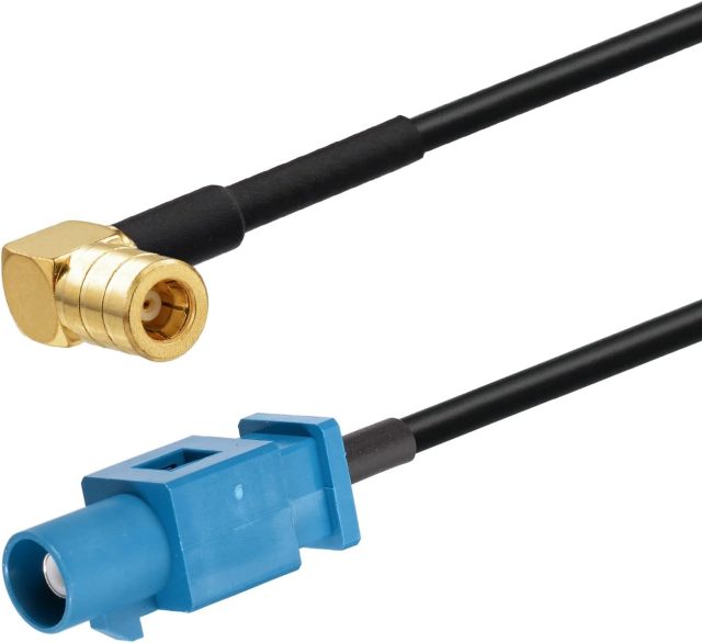 Bingfu Vehicle Car Truck SUV Satellite Radio Antenna Adapter Converter Cable, 3.28ft Fakra Z Male to SMB Plug Coaxial Pigtail Cable for Car Sirius XM Satellite Radio Stereo Receiver Tuner