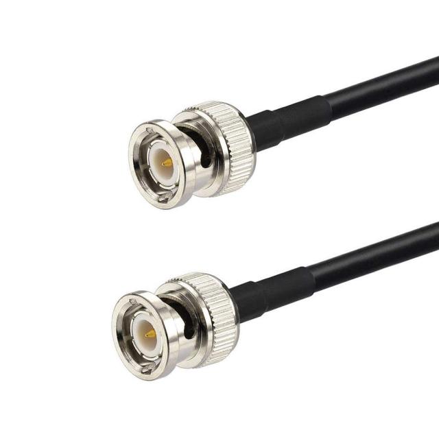 Bingfu BNC Male to BNC Male RG58 50 Ohm Coaxial Jumper Cable 2m 6.5 feet for CB Radio Ham Radio Amateur Mobile Radio Police Scanner Patch Panel Rack Mount Oscilloscope Scope Signal Function Generator
