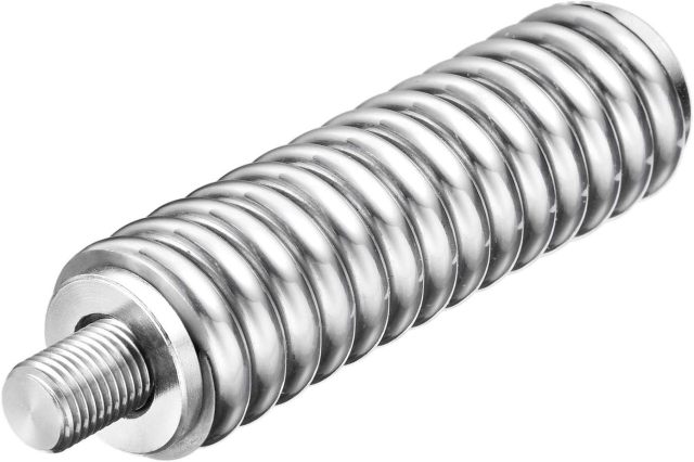 Bingfu CB Antenna Spring Heavy Duty Stainless Steel CB Radio Antenna Spring Compatible with Vehicle Truck Van RV Motorhome Matine Boat Mobile CB Radio Antenna Mount Up to 60" Long 3/8" 24 Thread