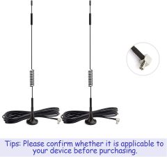 Bingfu 4G LTE 7dBi Magnetic Base MIMO TS9 Antenna (2-Pack) Compatible with Verizon AT&T T-Mobile Sprint 4G LTE Mobile Hotspot MiFi Router Cellular Mobile Broadband Modem USB Modem Dongle Adapter