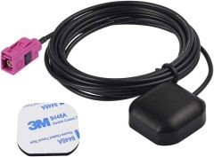 Bingfu Vehicle Car Waterproof Active GPS Navigation Antenna with Fakra H Pink Connector Compatible with Ford F-150 F-250-F-550 Focus Edge Escape Expedition Explorer Fusion Mustang Taurus Truck SUV