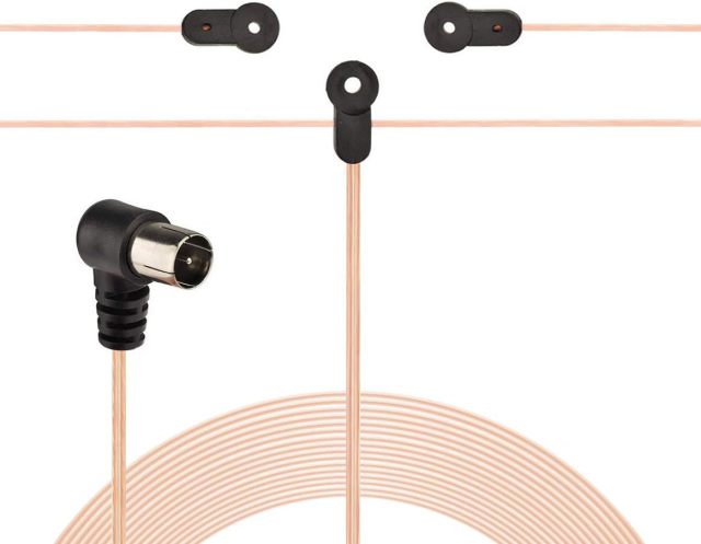 Bingfu AM Antenna 75 Ohm FM Dipole Antenna 3-Pin AM Loop Antenna for Sony HiFi Series Sharp Stereo System Indoor Digital HD Radio Bluetooth Stereo AV Receiver Audio Video Home Theater Receiver