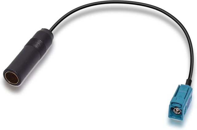 Bingfu Car Antenna Adapter Car Stereo FM AM Radio Antenna Adapter Fakra Z Female to DIN Socket Connector Cable 30cm 1 feet for Car Stereo Audio HD Radio Head Unit CD Media Player Receiver