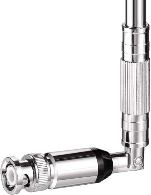 Bingfu 20-1300MHz Police Scanner Antenna 8 Sections Telescopic BNC Male Ham Radio Antenna Handheld CB Radio Antenna 2-Pack Compatible with Uniden Whistler Radio Scanner Cobra Midland Portable CB Radio