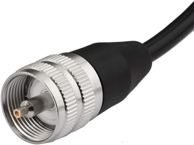 Bingfu Vehicle Mobile Radio Antenna NMO Mount Fix Bracket Lip Mount with 5m 16.5 feet RG58 Cable UHF PL259 Male Connector for Car Truck Amateur Radio Ham Radio Mobile Radio Antenna