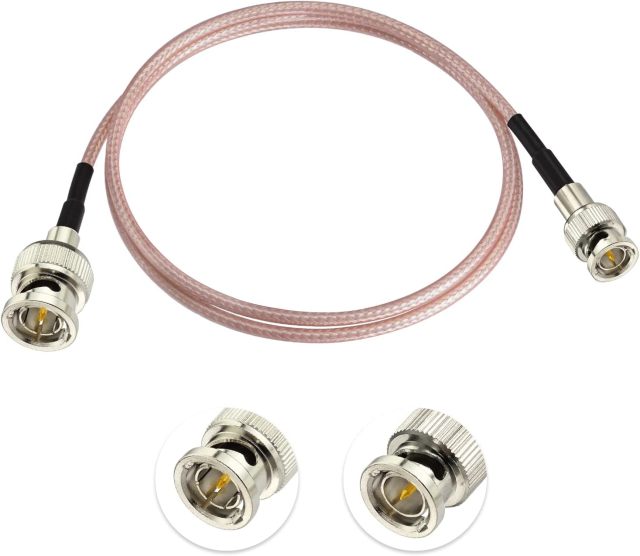 Bingfu 75 Ohm Vedio SDI Cable Mini BNC Male to BNC Male 2ft for HD 3G SDI Recorder Camera Monitor Converter Router Audio
