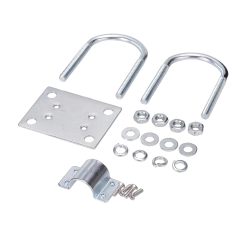 BINGFU Lora Antenna Fixed Bracket Anti-Corrosion Pole Mount U-Bolt Clamp for Helium Miner Fiberglass Antennas