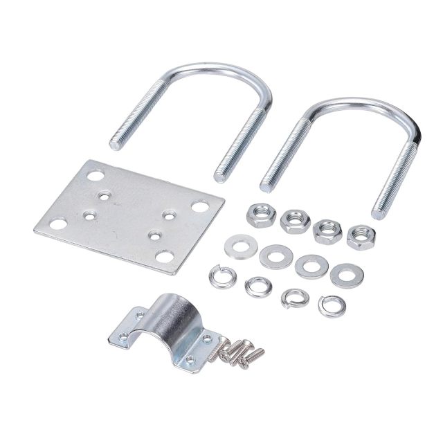 BINGFU Lora Antenna Fixed Bracket Anti-Corrosion Pole Mount U-Bolt Clamp for Helium Miner Fiberglass Antennas
