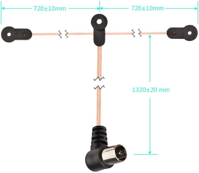 Bingfu AM Antenna 75 Ohm FM Dipole Antenna 3-Pin AM Loop Antenna for Sony HiFi Series Sharp Stereo System Indoor Digital HD Radio Bluetooth Stereo AV Receiver Audio Video Home Theater Receiver