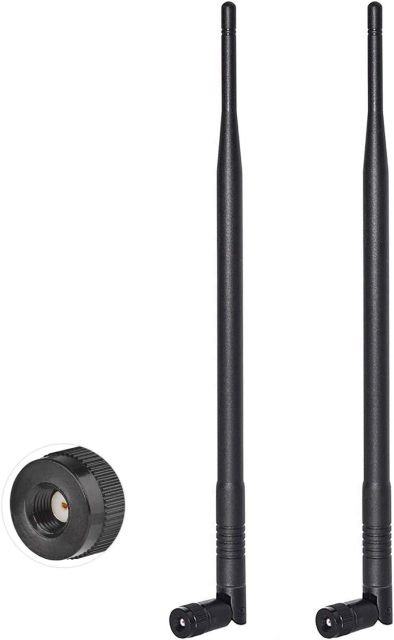 Bingfu RP-SMA Cellular 4G LTE Trail Camera Antenna 7dBi (2-Pack) Compatible with 4G LTE Cellular Trail Camera Game Camera Wildlife Hunting Camera Outdoor Mobile Security Camera